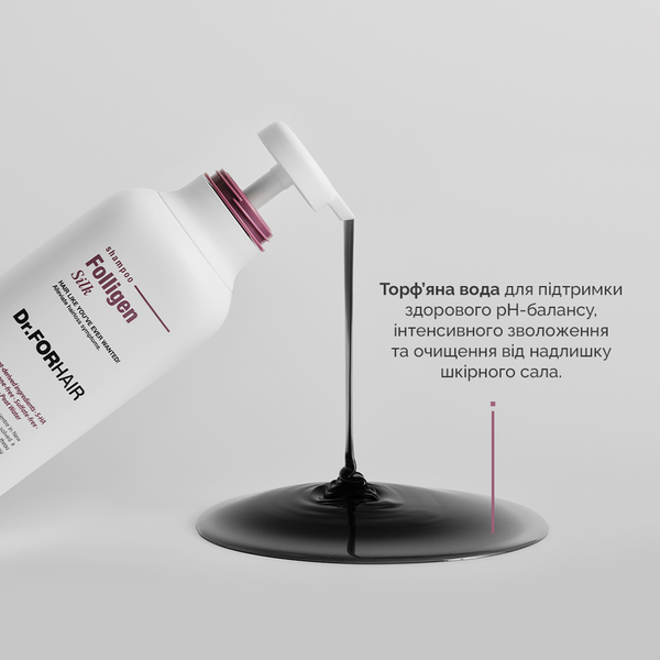 Шампунь для сухих и поврежденных волос Dr.FORHAIR Folligen Silk Shampoo, 500мл 8809485532660 фото