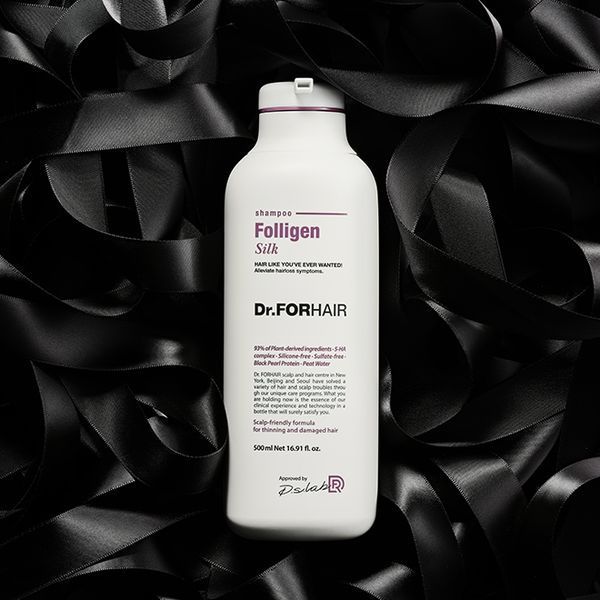 Шампунь для сухих и поврежденных волос Dr.FORHAIR Folligen Silk Shampoo, 500мл 8809485532660 фото