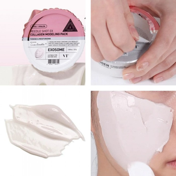 Моделююча маска для обличчя з колагеном - VT COSMETICS REEDLE SHOT EX COLLAGEN MODELLING PACK 25g VTC023 фото