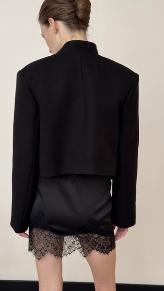 Коротке пальто чорного кольору Fall Winter XS/S vocutiee008xss фото
