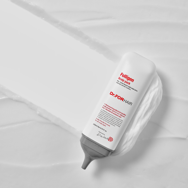 Оздоравливающая маска для кожи головы Dr.FORHAIR Folligen Scalp Pack, 250мл 8809485532011 фото