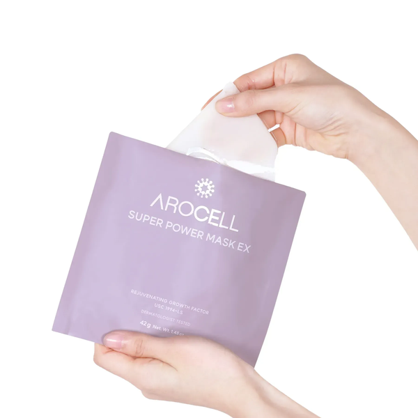 Гідрогелева маска з колагеном та 10 видами гіалуронової кислоти Arocell Super Power Mask EX, 42 г * 8809710460625 фото