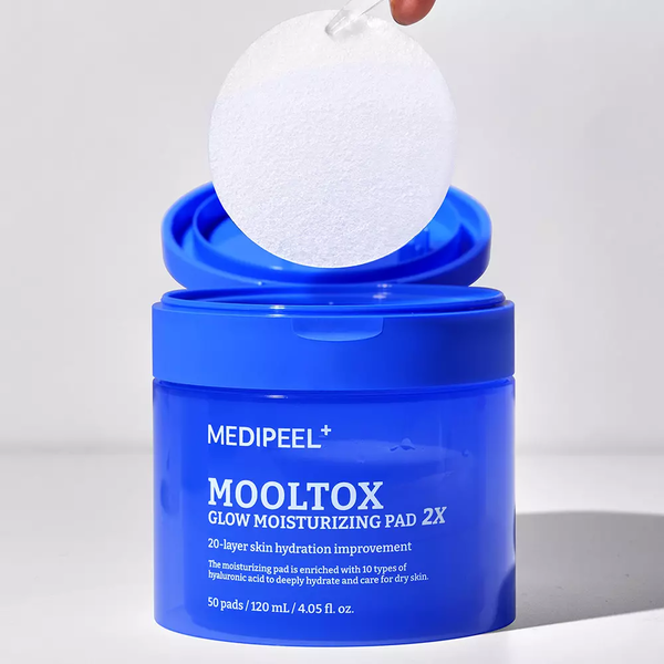 Зволожуючі пади для обличчя 50 шт/120 мл - MEDI PEEL MOOLTOX GLOW MOISTURIZING PAD 2X MDP247 фото