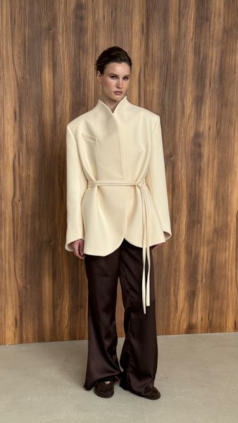 Пальто жакет молочного кольору Fall Winter XS/S vocutiee003xss фото