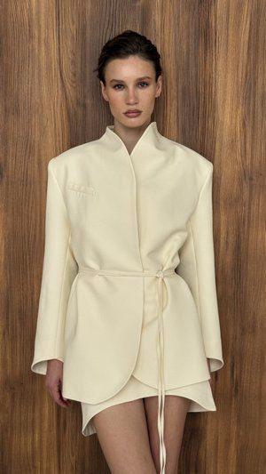 Жакет молочного кольору XS/S cutiesuit232xss фото