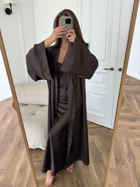 Шовкова сукня максі шоколадного кольору XS/S cutieedress002xs_s фото