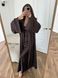 Шовкова сукня максі шоколадного кольору XS/S cutieedress002xs_s фото 5