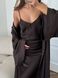 Шовкова сукня максі шоколадного кольору XS/S cutieedress002xs_s фото 2