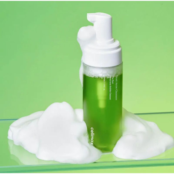 Пінка для вмивання із ноні та саліциловою кислотою CELIMAX The Real Noni Acne Bubble Cleanser 155ml CMX033 фото