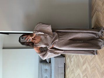 Костюм з трикотажної в'язки кольору мокко (кардиган + майка + штани) XS/S cutietr006xss фото