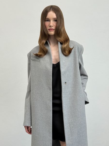 Довге пальто сірого кольору Fall Winter XS/S vocutiee22xss фото