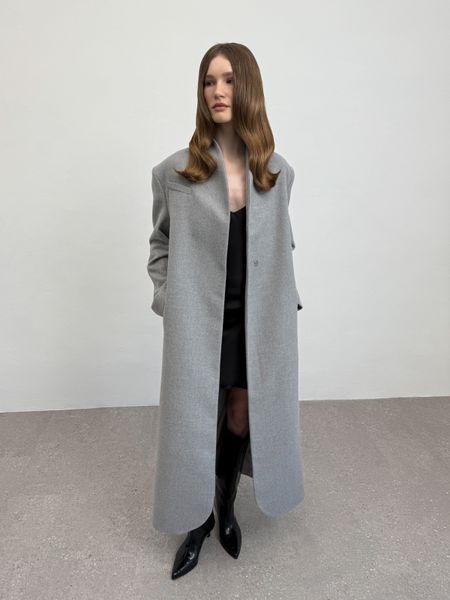 Довге пальто сірого кольору Fall Winter XS/S vocutiee22xss фото