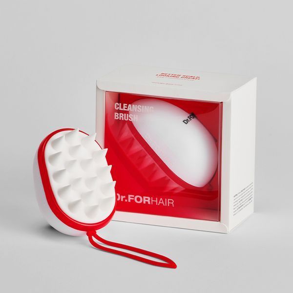 Силиконовая массажная щетка для мытья головы Dr.FORHAIR Cleansing Scalp Brush 8809485532158 фото