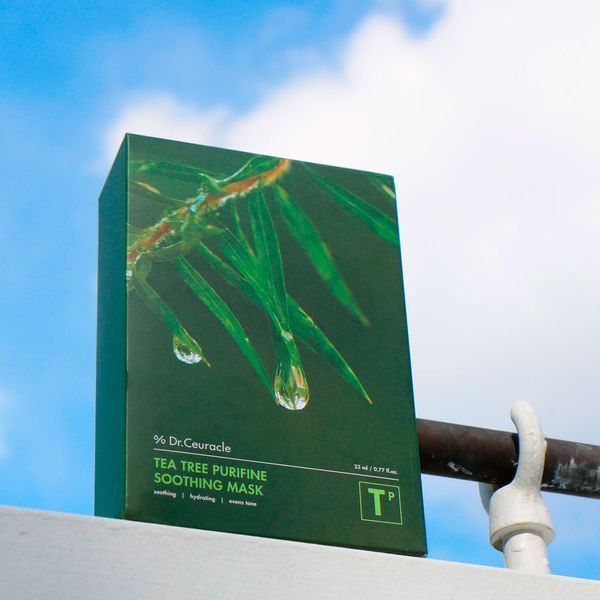 Набір заспокійливих масок з екстрактом чайного дерева Dr.Ceuracle Tea Tree Purifine Soothing Mask, 23мл * 10шт 8806133614471 фото